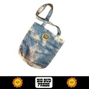 Everyday Tote Bag in Blue and White Tie-Dye